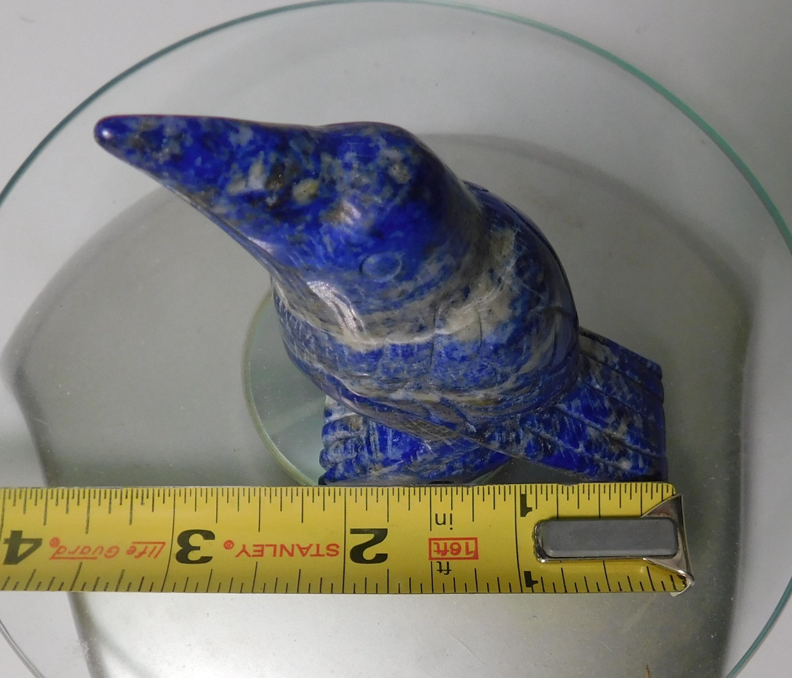 1pc Natural lapis lazuli bird raven Crystal animal carving Healing Home decor