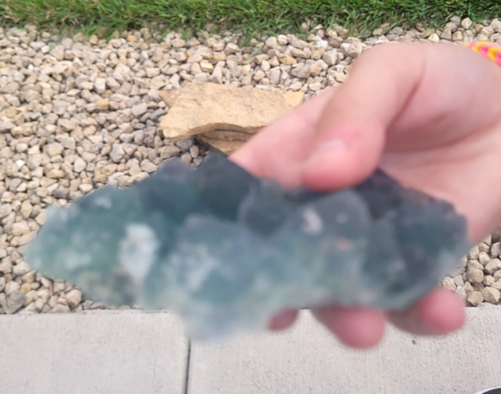 Green Fluorite Cluster Crystal Raw Cube Really Nice! Gemstone Mineral Specimen