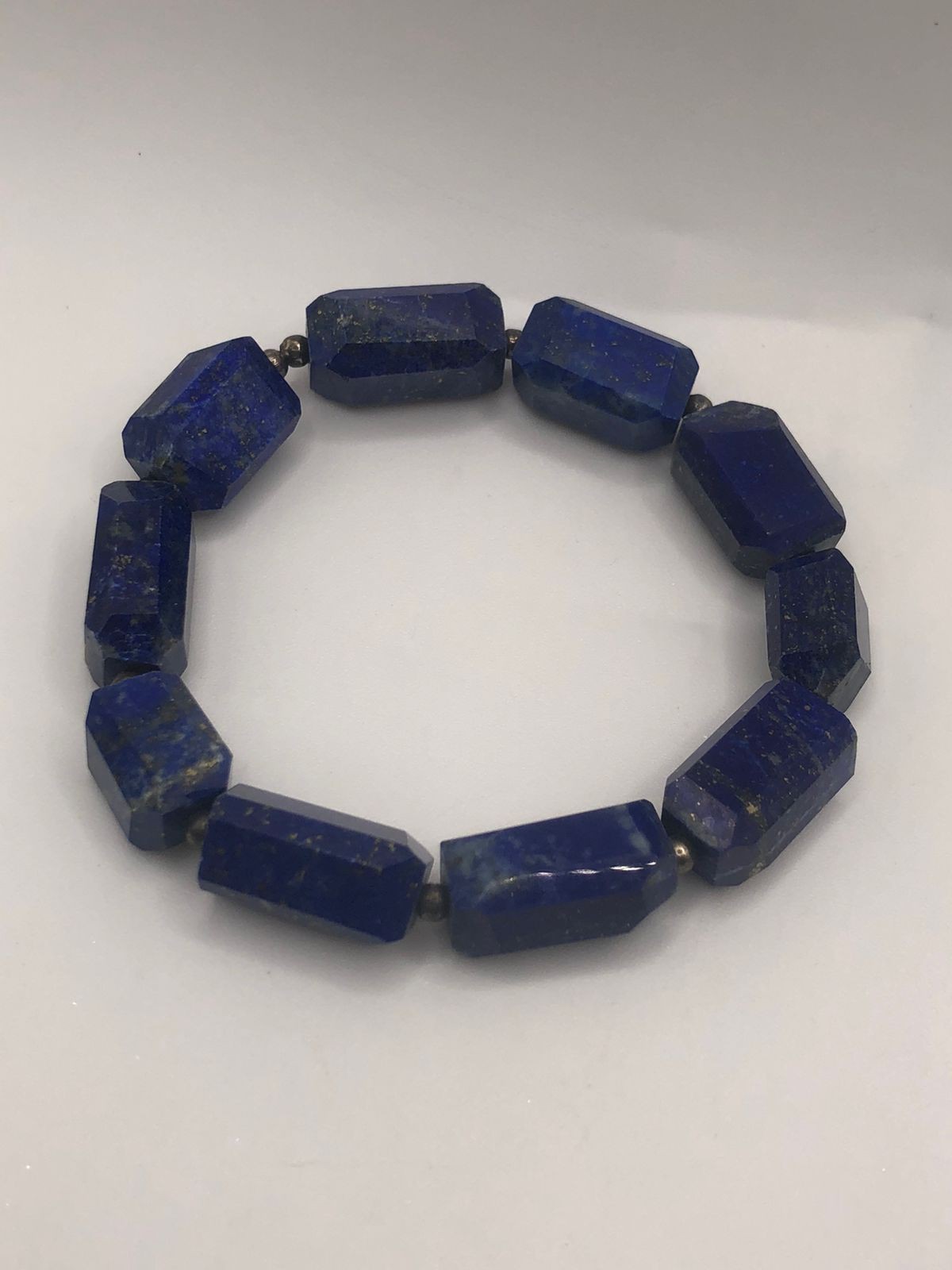 100% Natural Stone Raw Lapis Lazuli Chunk Bracelet Crystal Gemstone