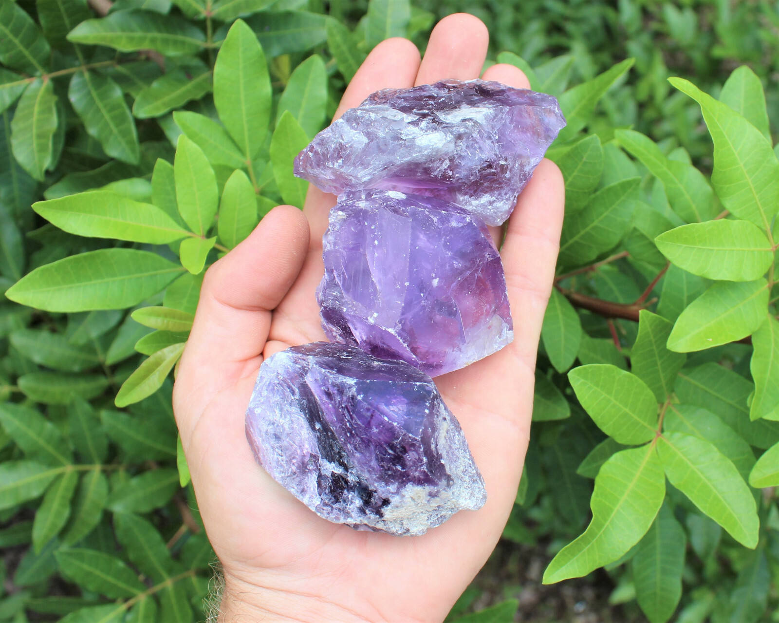 LARGE Rough Amethyst Natural Rough Chunk, 2″ – 3″ (Raw Amethyst, JUMBO)