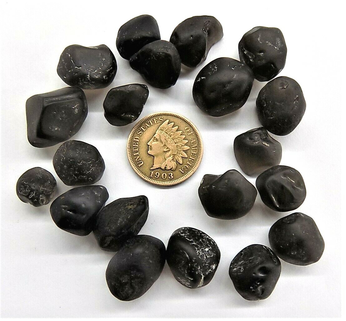 Natural Apache Tears {20 } Tumbled Stones Reiki Healing Crystals Metaphysical #4