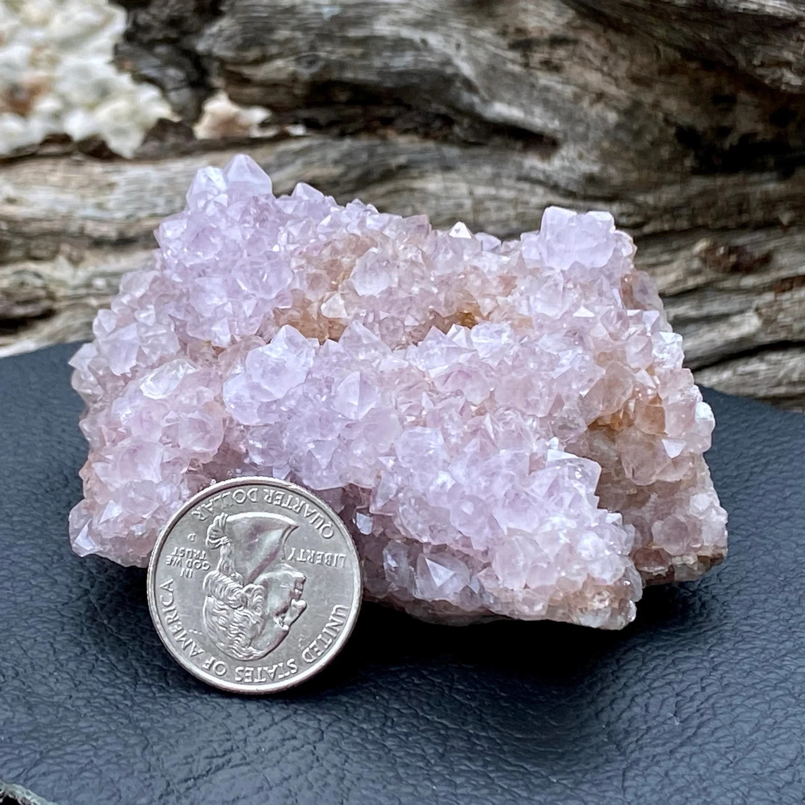 266g Big Natural Spirit Quartz (Cactus Quartz) Cluster Amethyst – South Africa