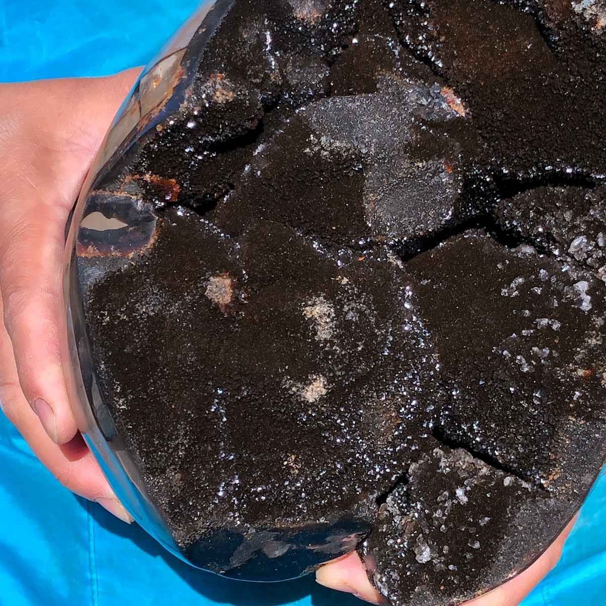 13.66LB Natural Turtle Back Stone Cave Shape Dragon Crystal Crack Gem Healing
