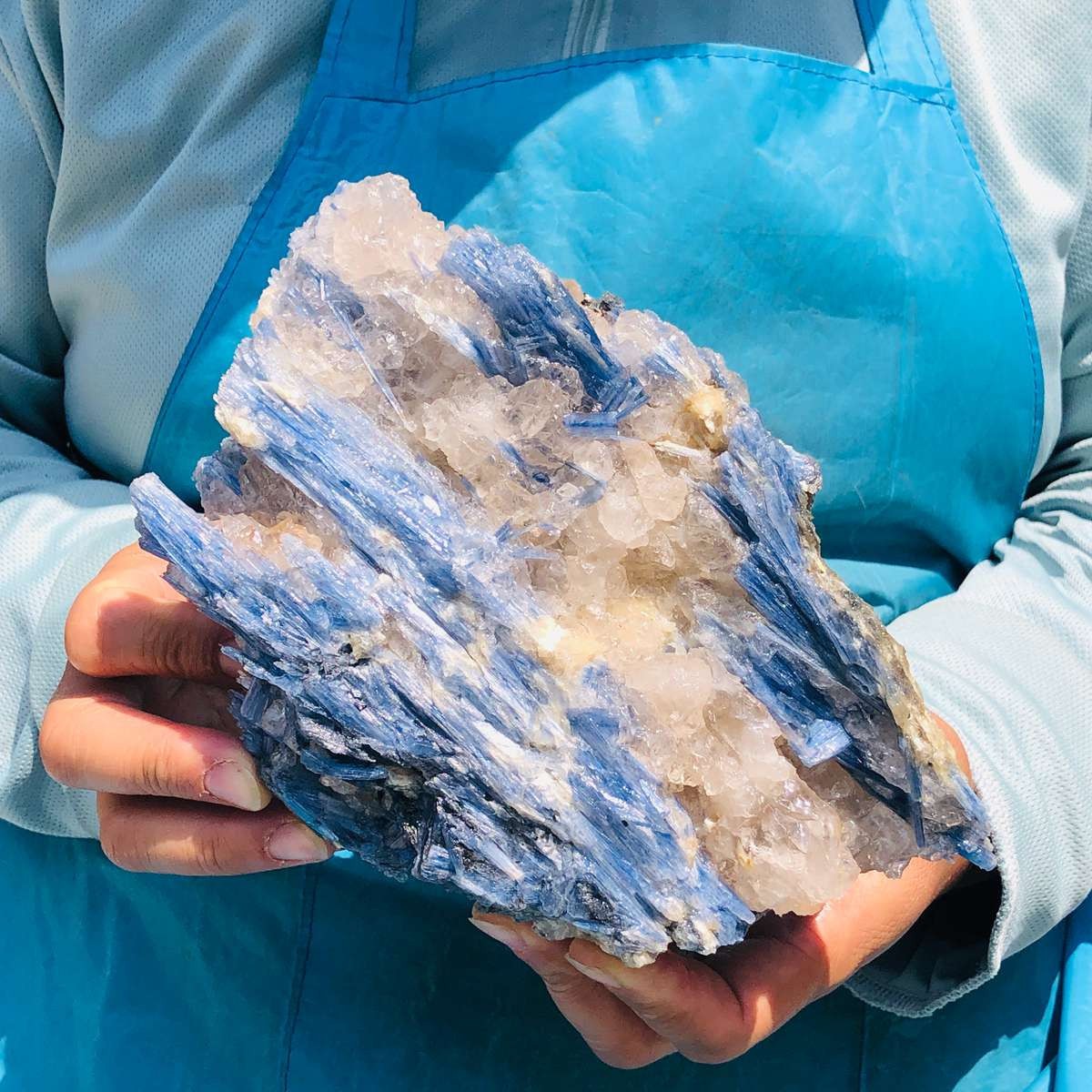 2020g Top Natural Kyanite Quartecrystal Mineral Specimen Healing