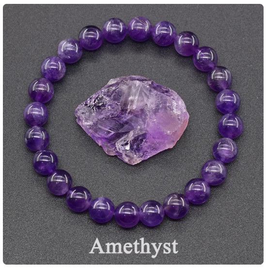 Genuine Natural Stone Bracelet Bead Jewelry 8mm