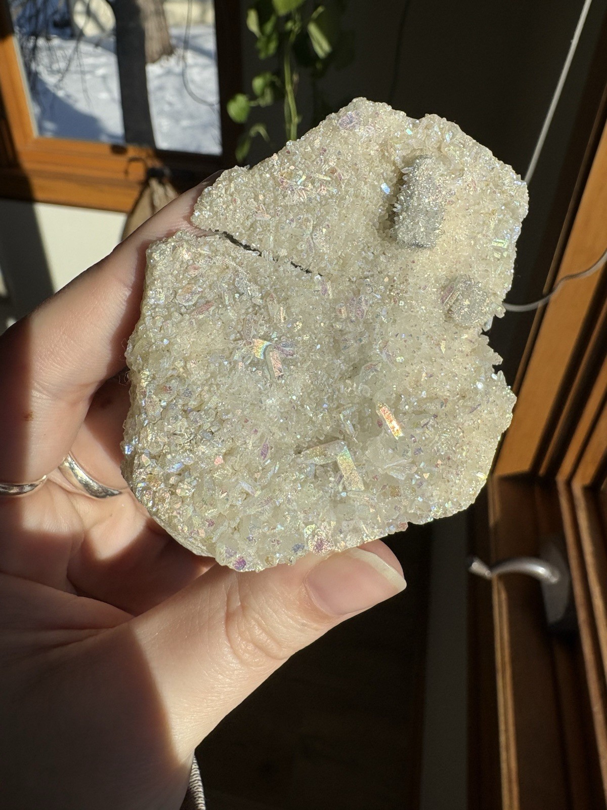 Angel Aura Quartz Cluster