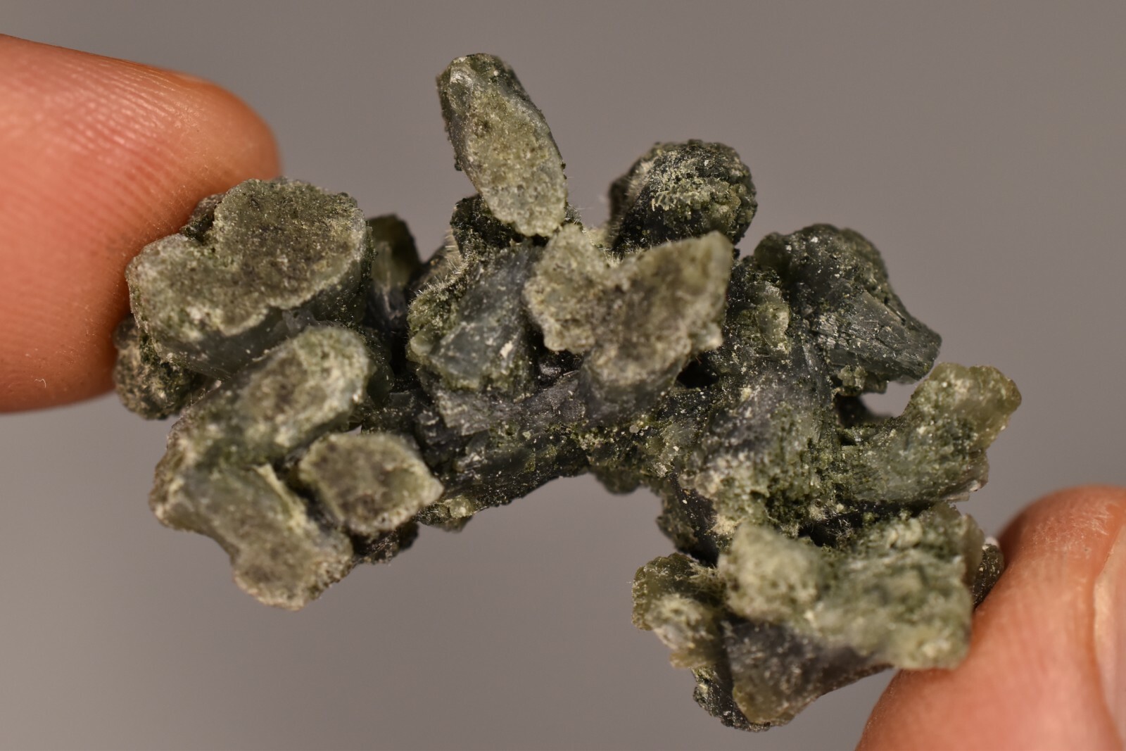 3 *GREEN PREHNITE* Specimen 2-4cm 19.4g Natural Crystal Cluster Rough
