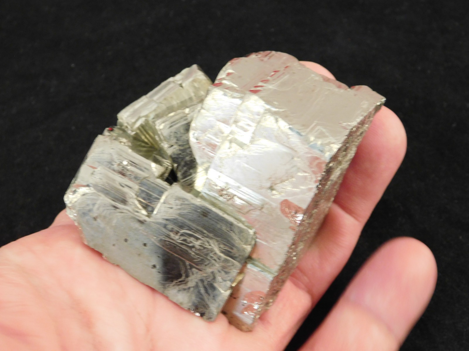 LARGER! 100% Natural PYRITE Crystal CUBE Cluster Huanzala Mine Peru 318gr