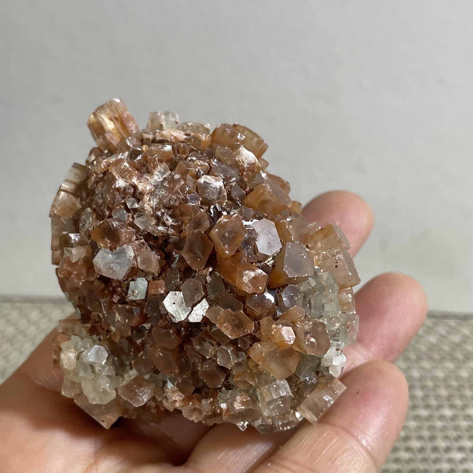 143g NATURAL ROUGH RED ARAGONITE CRYSTAL CLUSTERS FROM MOROCCO