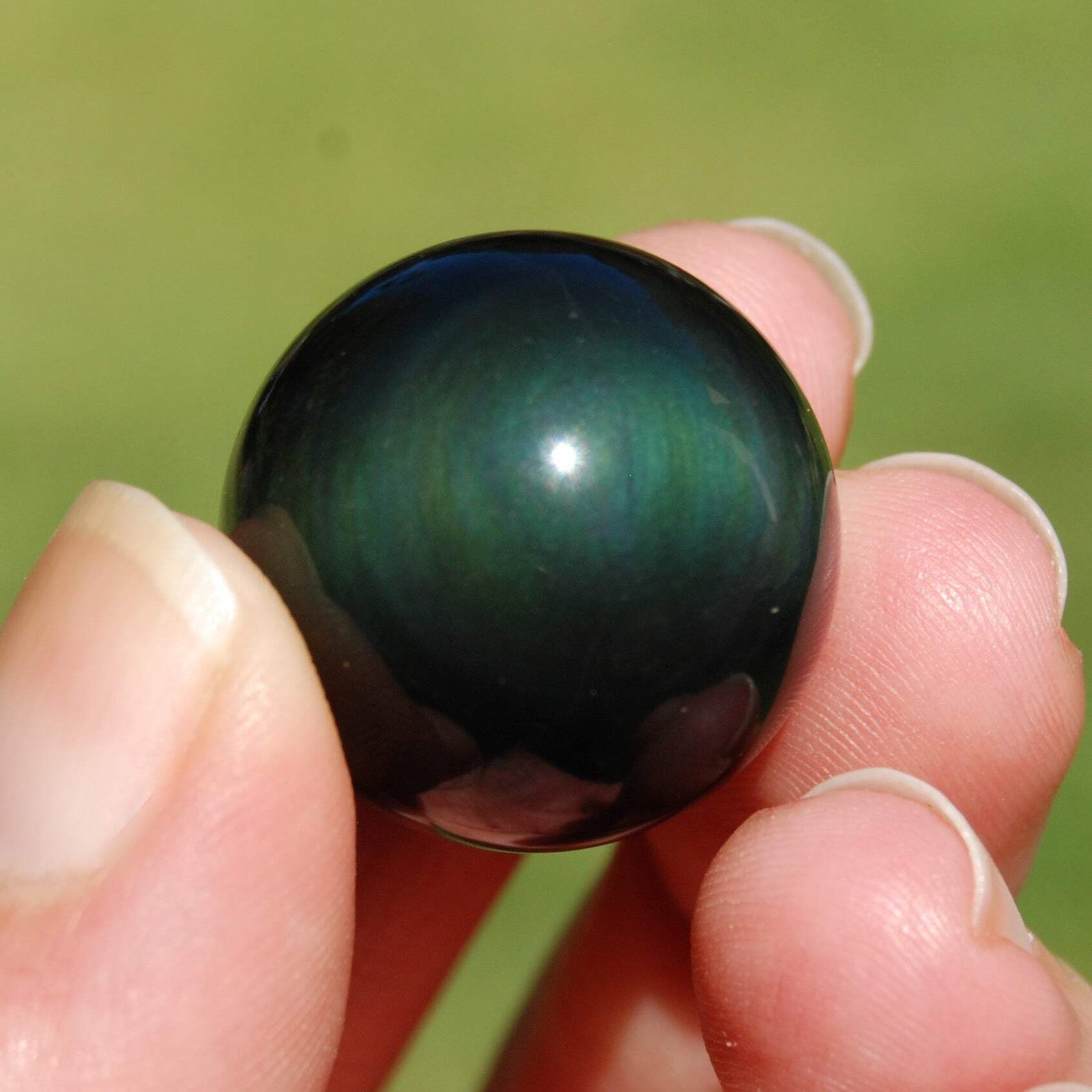 ONE Rainbow Obsidian Crystal Sphere 25mm to 30mm
