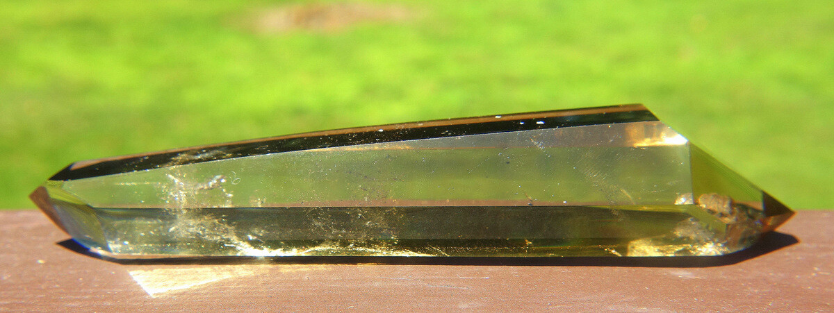 Double Terminated Golden Citrine Crystal ~ Madagascar Polished