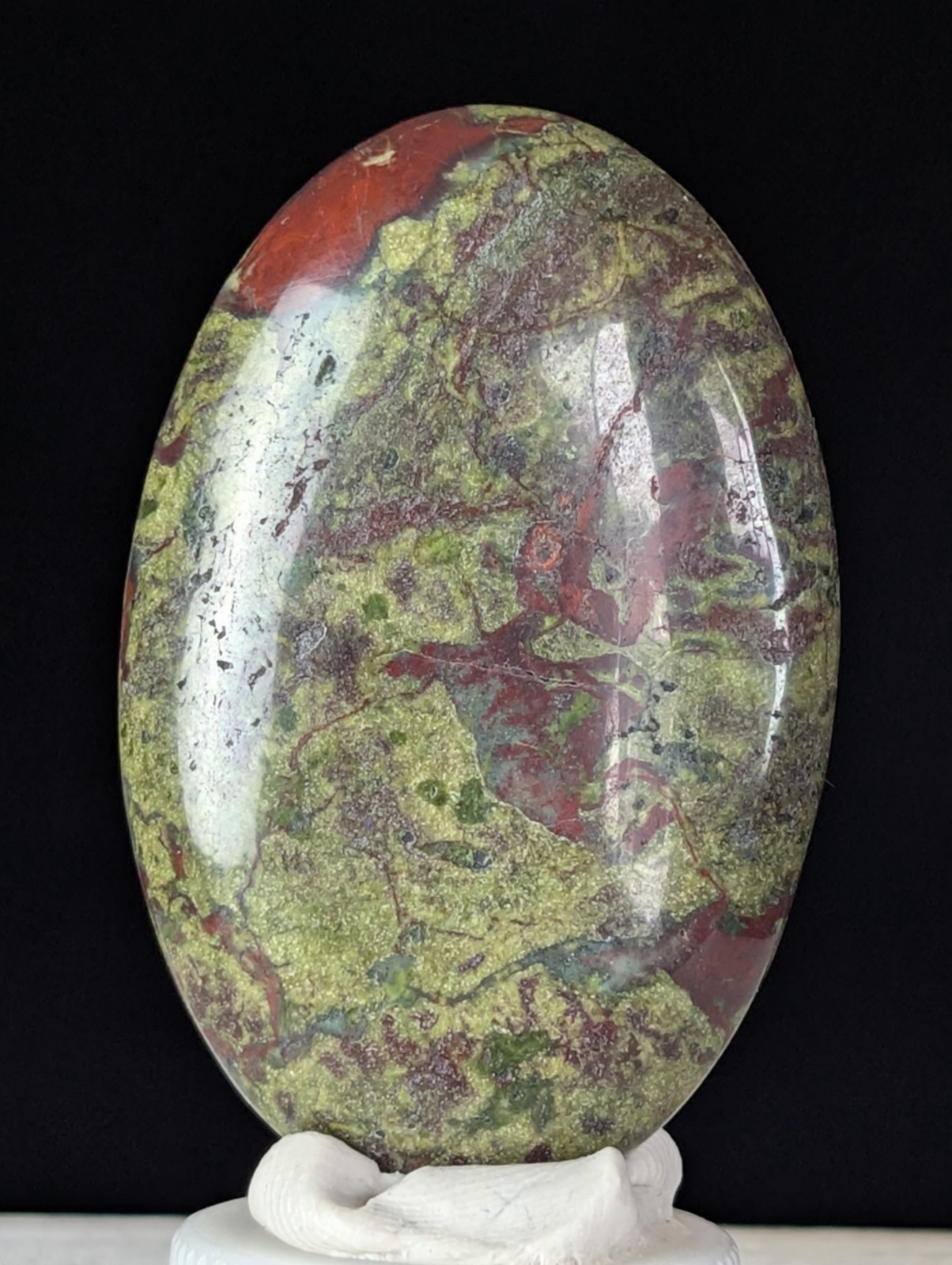 Dragon Blood Palmstone Crystal Gemstone Fidget Worry Stone Chakra Reiki
