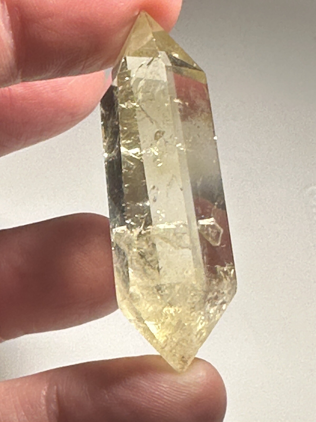 52mm 17 grams Polished Citrine Double Terminated Point Crystal Healing
