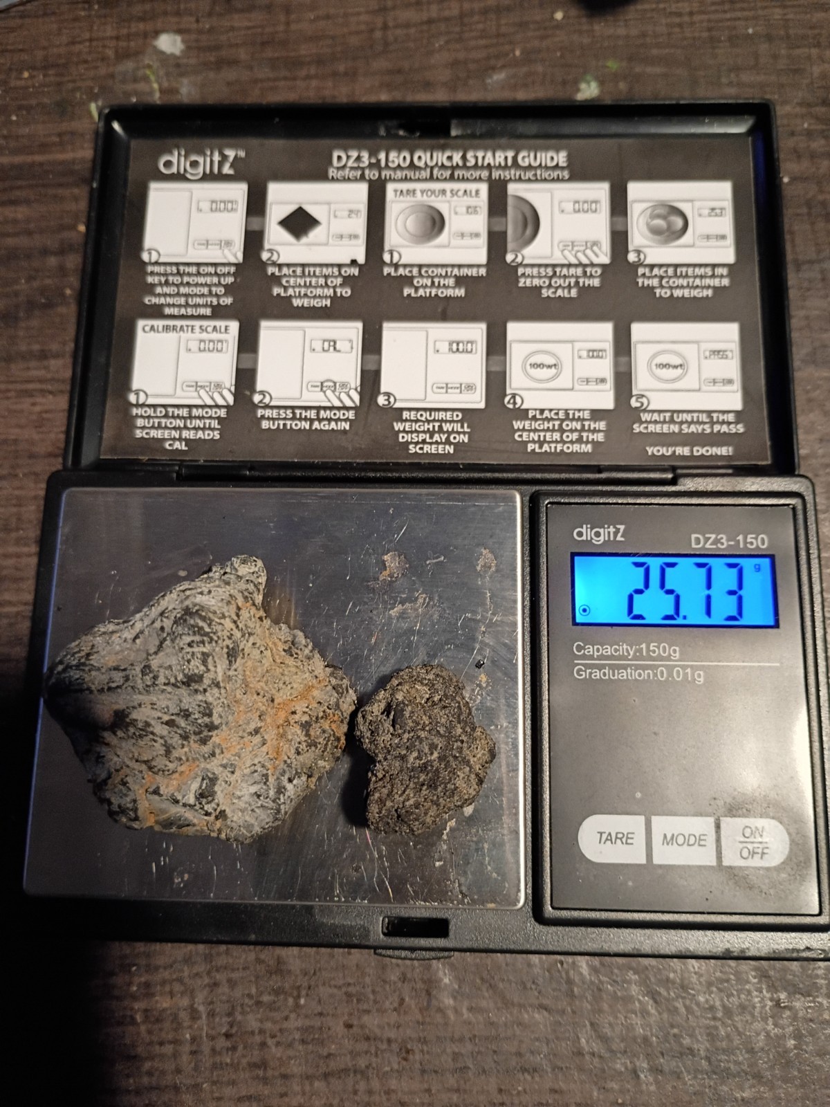 Mystery Unique Rocks/Stones/Meteorite Lot – Set of 2 (One Small, One Larg