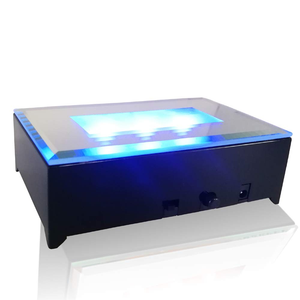 LED Rectangular Light Display Base for Crystals Glass Art Light Display Stand…