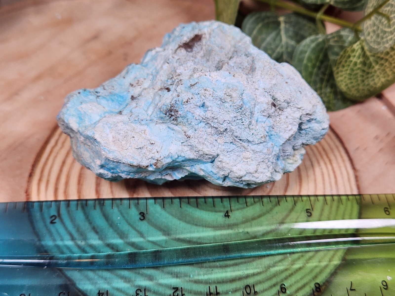 Gibbsite with Allophane Hilarion Mine Lavrion Greece Blue Mineral Specimen Z10