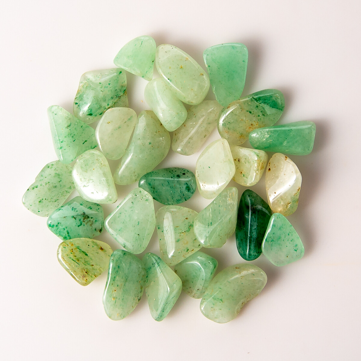 50g Tumbled Green Aventurine Gemstone Crystals 20-40 Stones Gem Rock Specimens