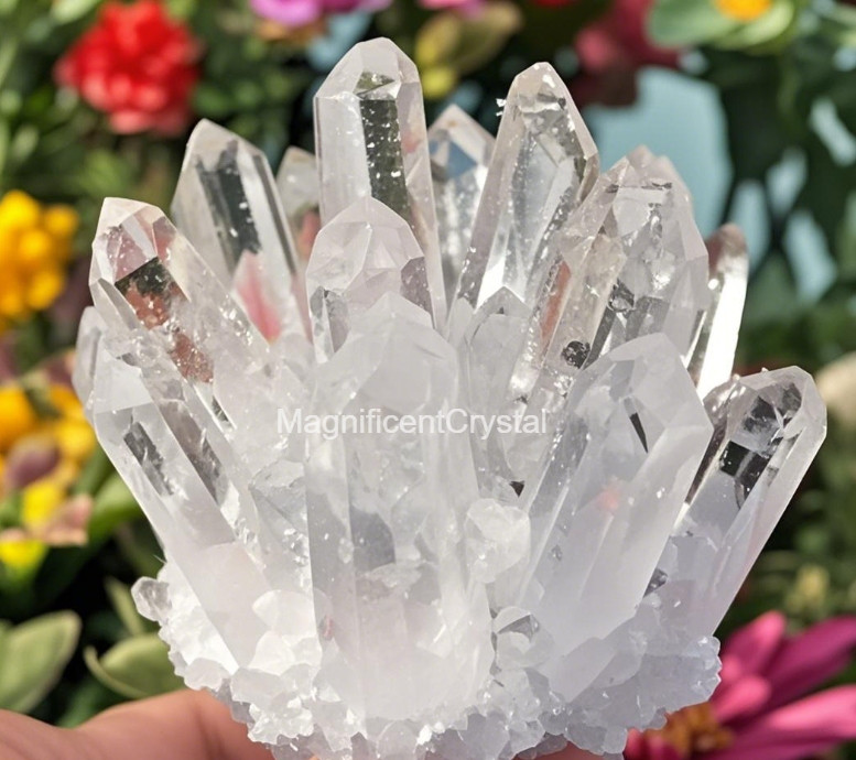 300G+Natural Clear Quartz Crystal Geode Cluster Reiki Art Decor Manifestation