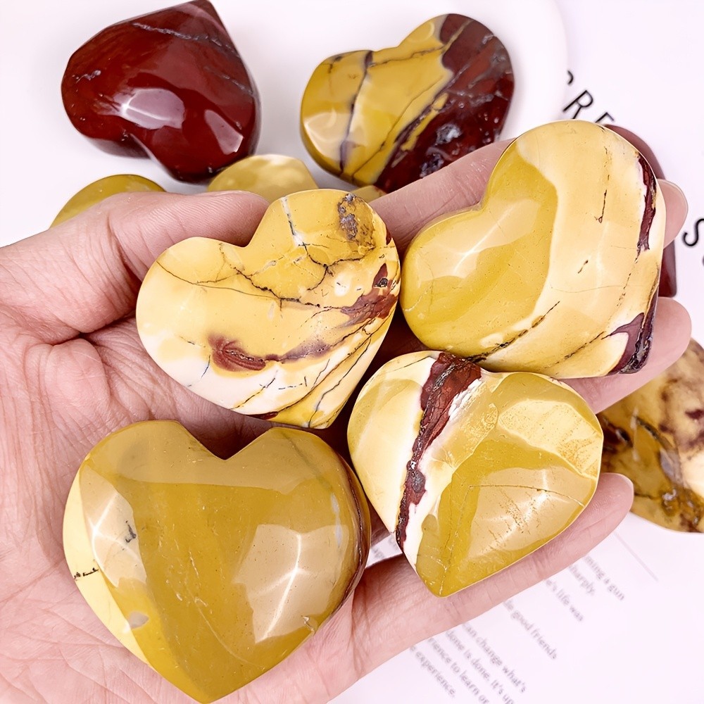 0.2lbRandom Mookaite Jasper Colorful Heart Polished Crystal Home Decor Wholesale