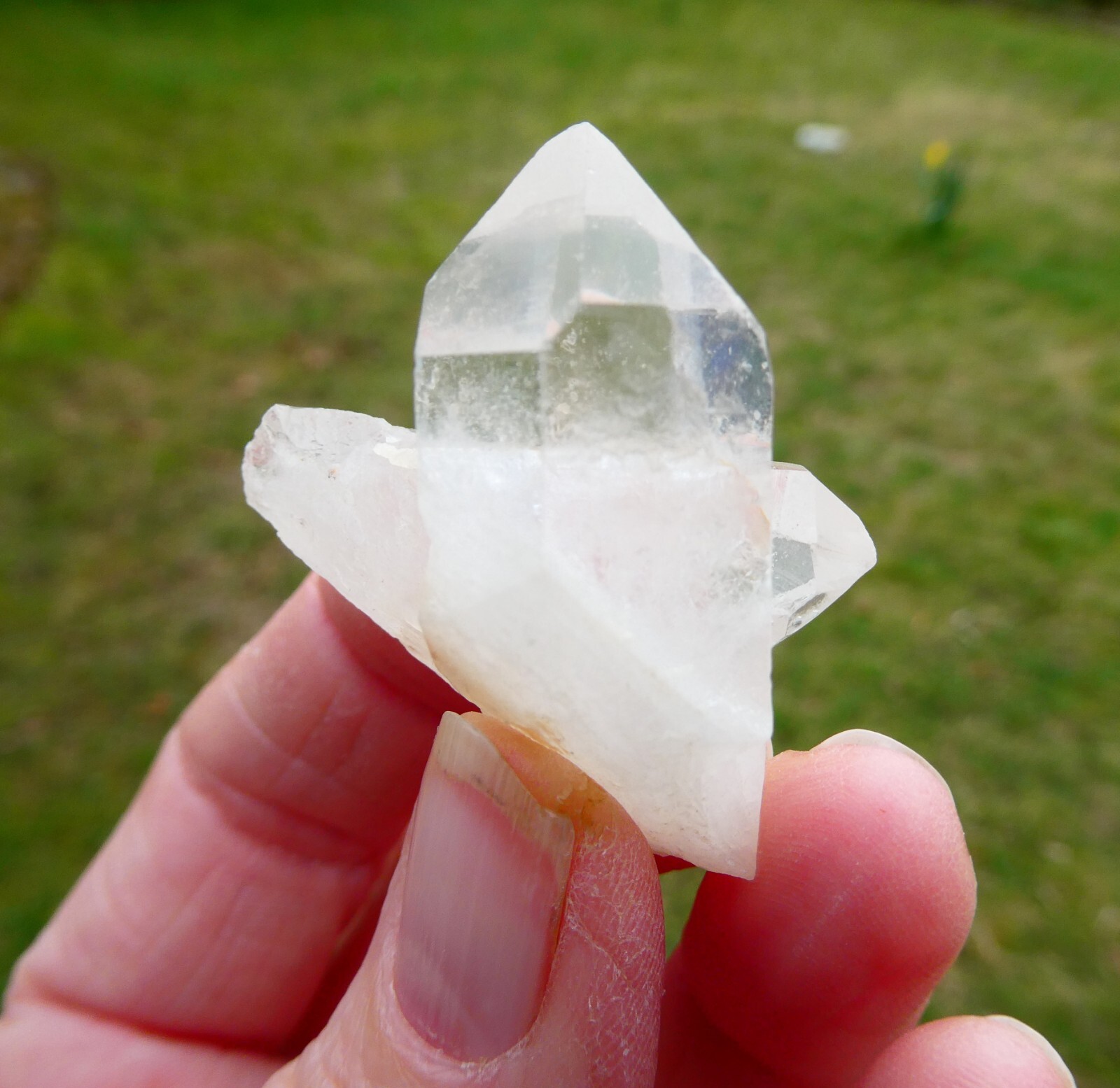 Set Of 2 Quartz Crystal Mini Multi Point Clusters Approx 38mm – 40mm Brazil