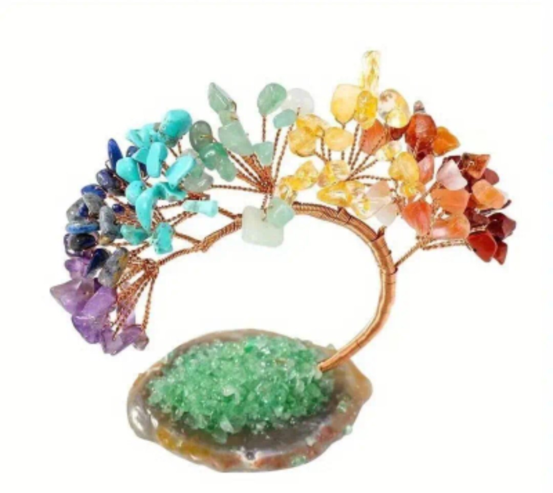 7 Chakra Crystal Tree- Money Tree Citrine Crystal Tree Amethyst Crystal Jasper