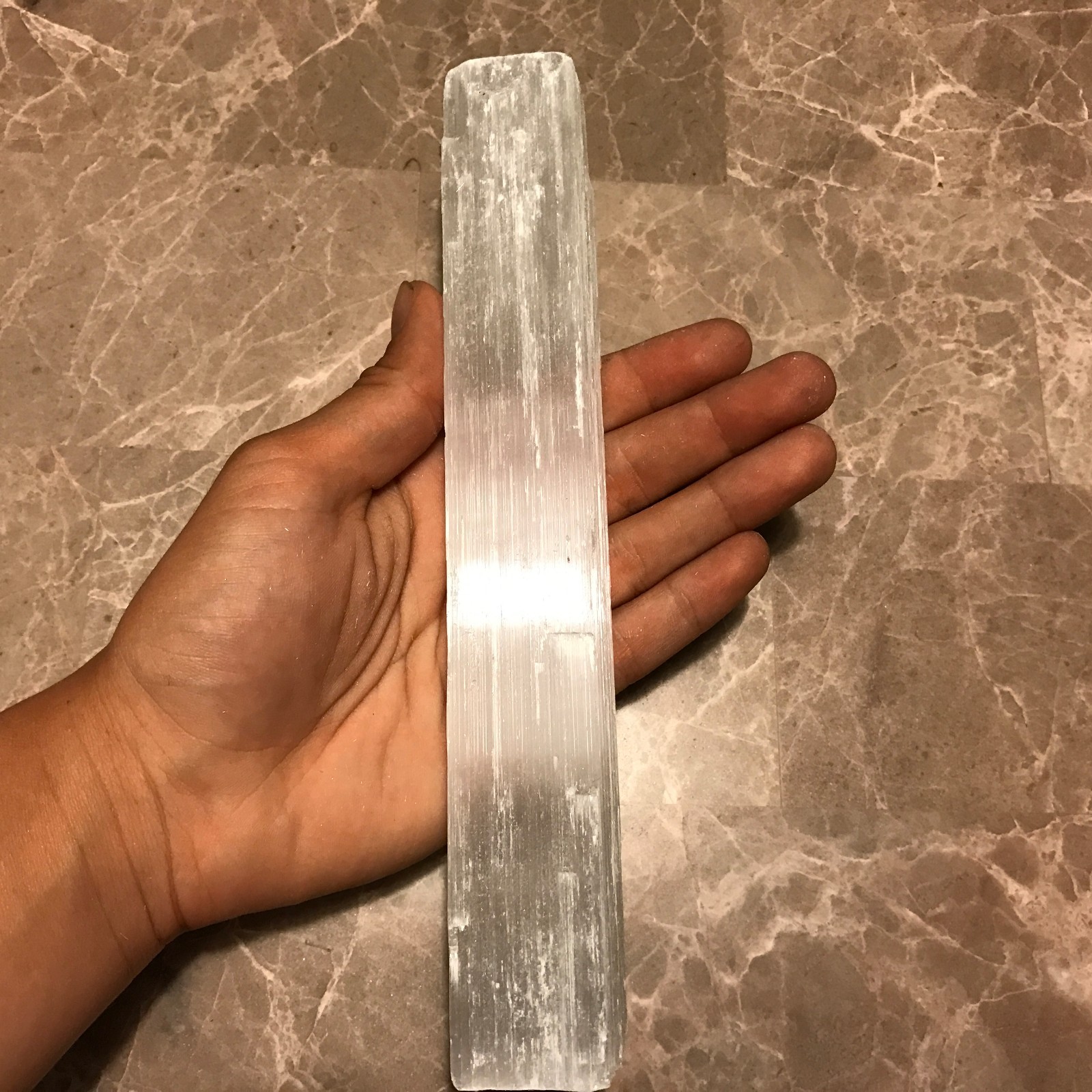 Very Large Selenite Rough Stick/Log – (1) Stick/Log – Very Nice Specimen!