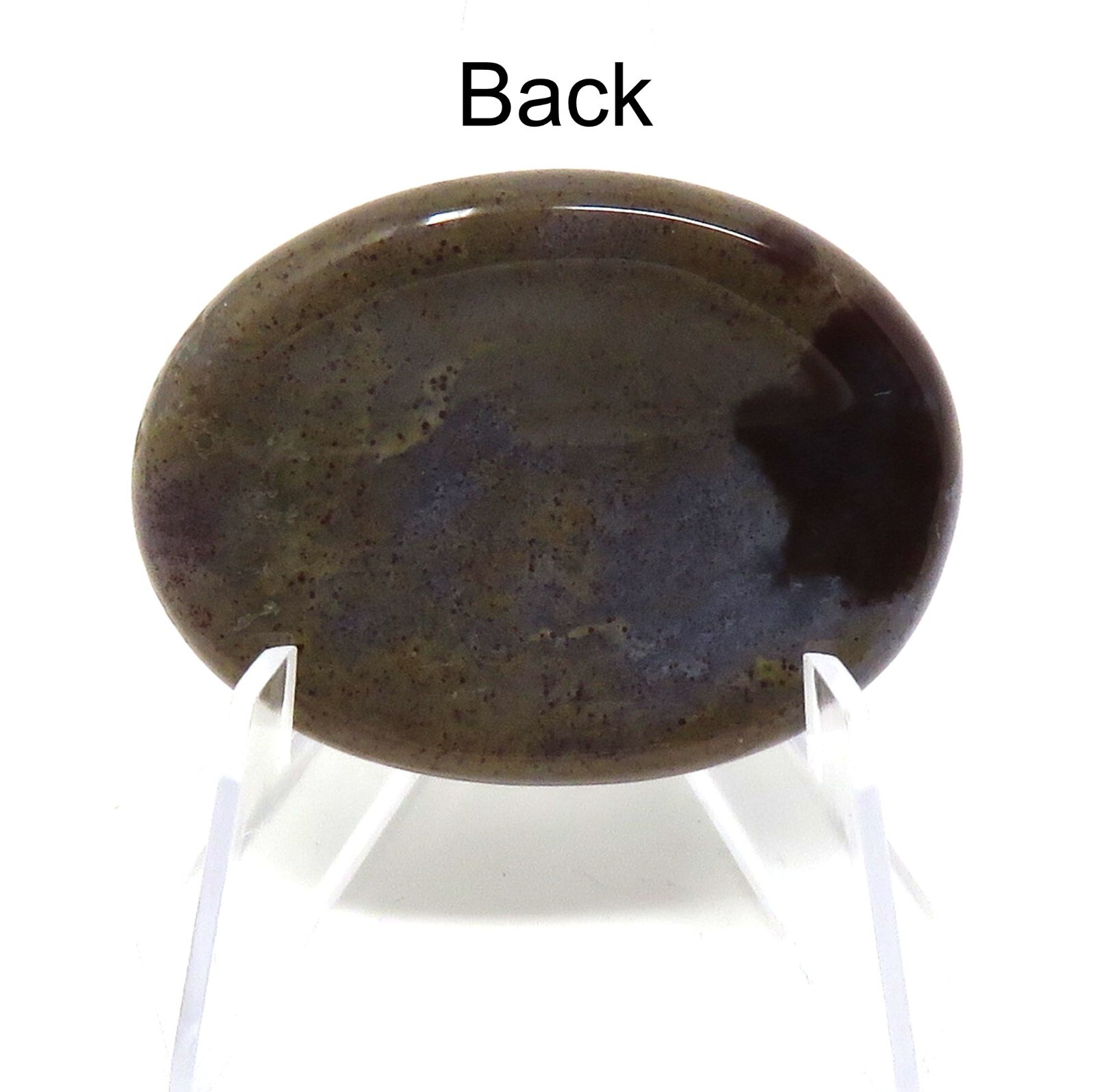 Indian Agate Worry Stone #118- 40mmX30mm or 1.5″x 1″ – 6mm Thick – Pocket Stone