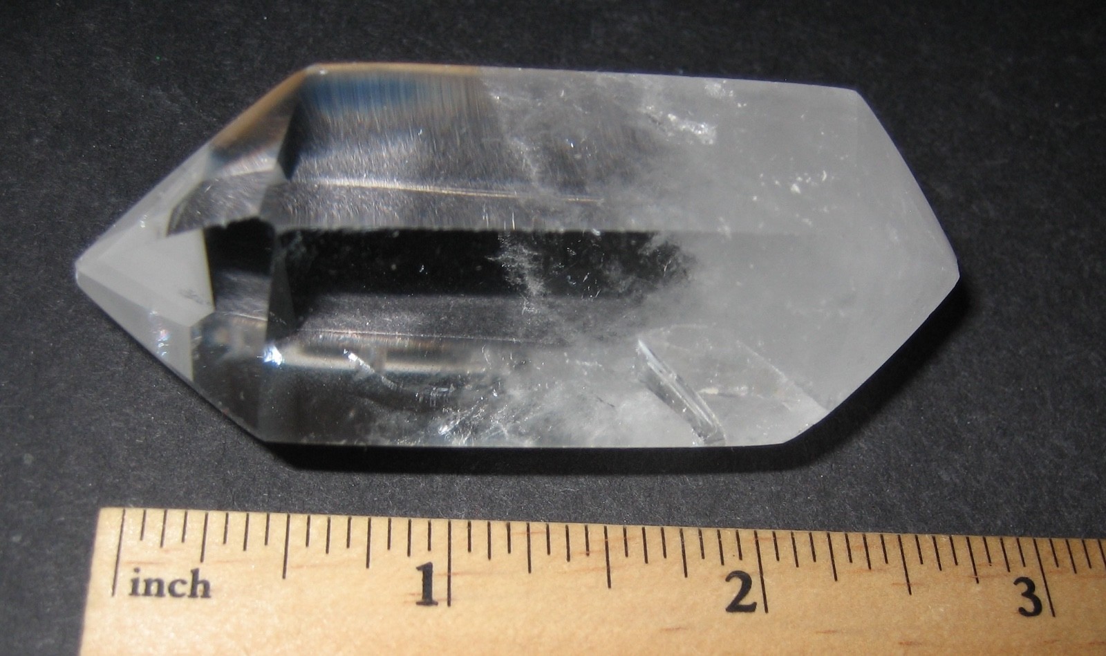 3″x1.35″ POLISHED DOUBLE TERMINATED NATURAL MANIFESTATION QUARTZ CRYSTAL 97g *2