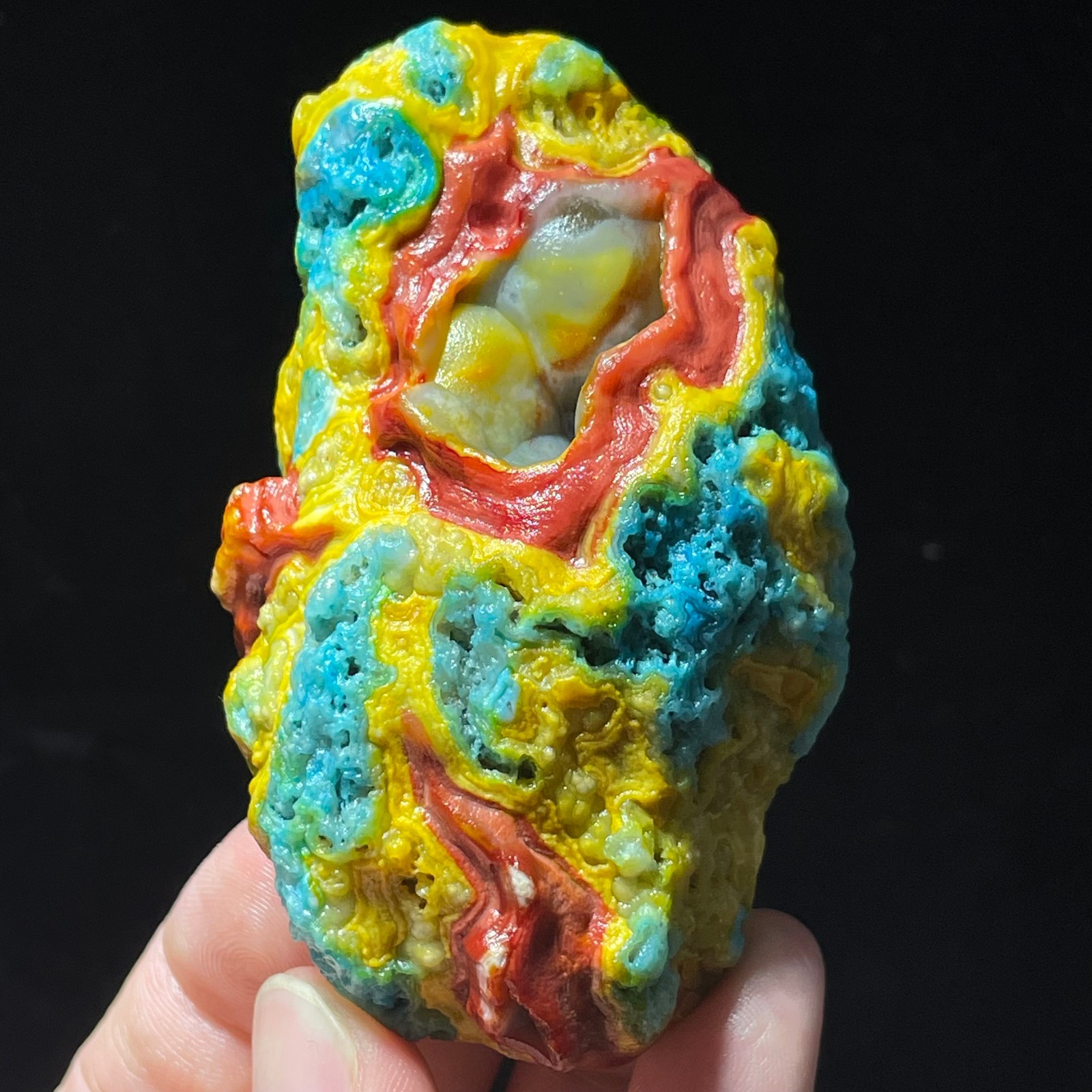 189g Rare Mongolia Gobi Agate Eyes Agate/stone Collection Specimen Healing gift