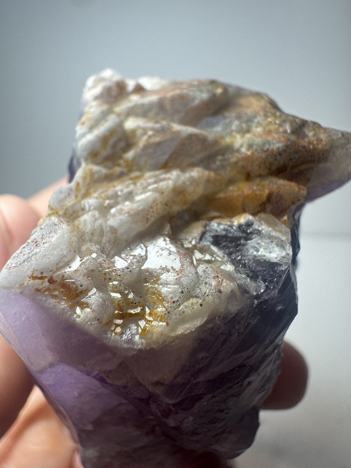 Auralite 23 Boreal Amethyst Cluster Crystal Tower With Cut & Polished Base