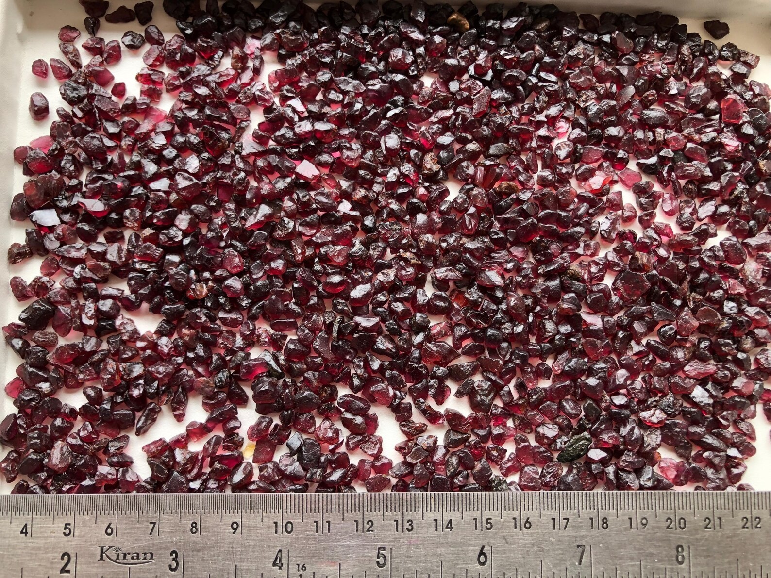 500 Ct Natural Rhodolite Garnet Rough Gem, 5-7 MM Red Garnet Gemstone Rough