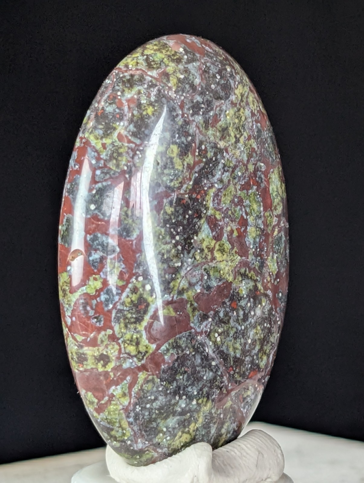 Dragon Blood Palmstone Crystal Gemstone Fidget Worry Palm Stone Polished