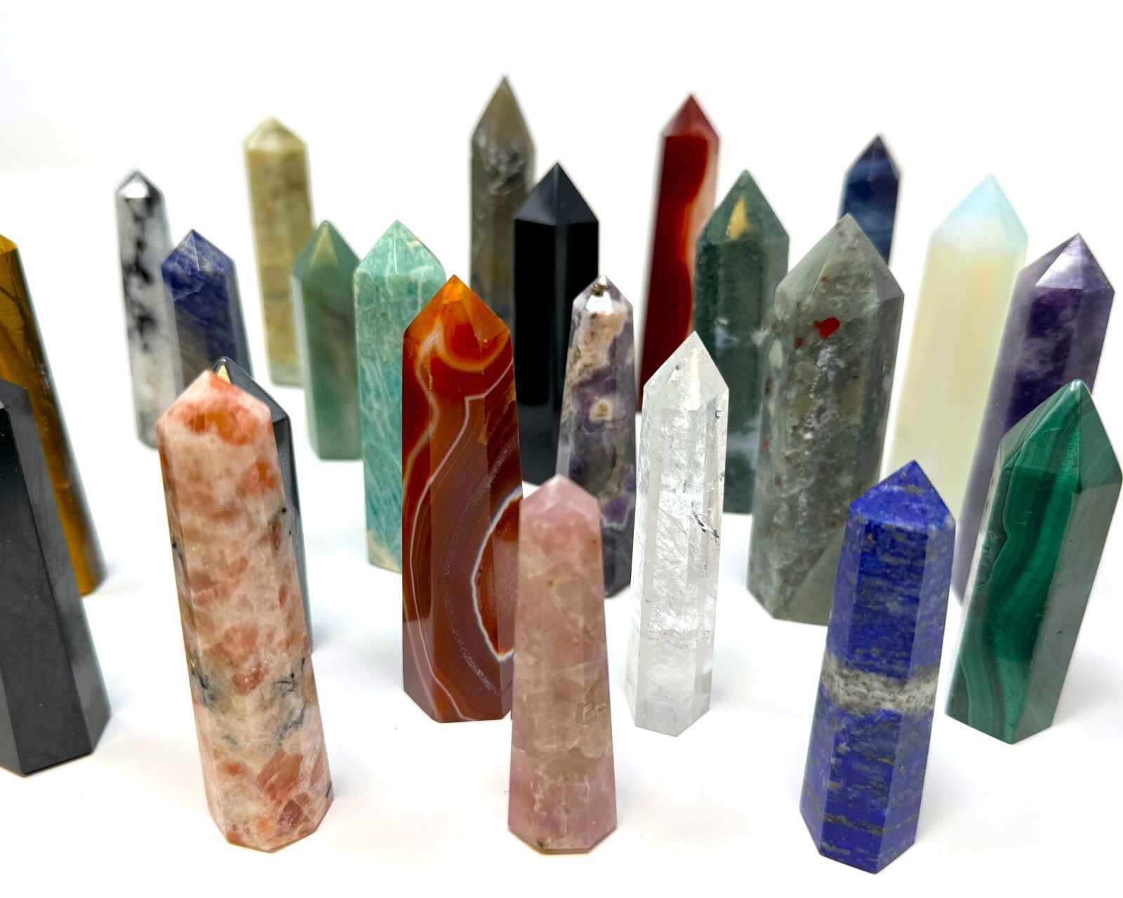 Natural Polished Crystal Obelisks / Towers – Choose Gemstone (Healing Crystals)
