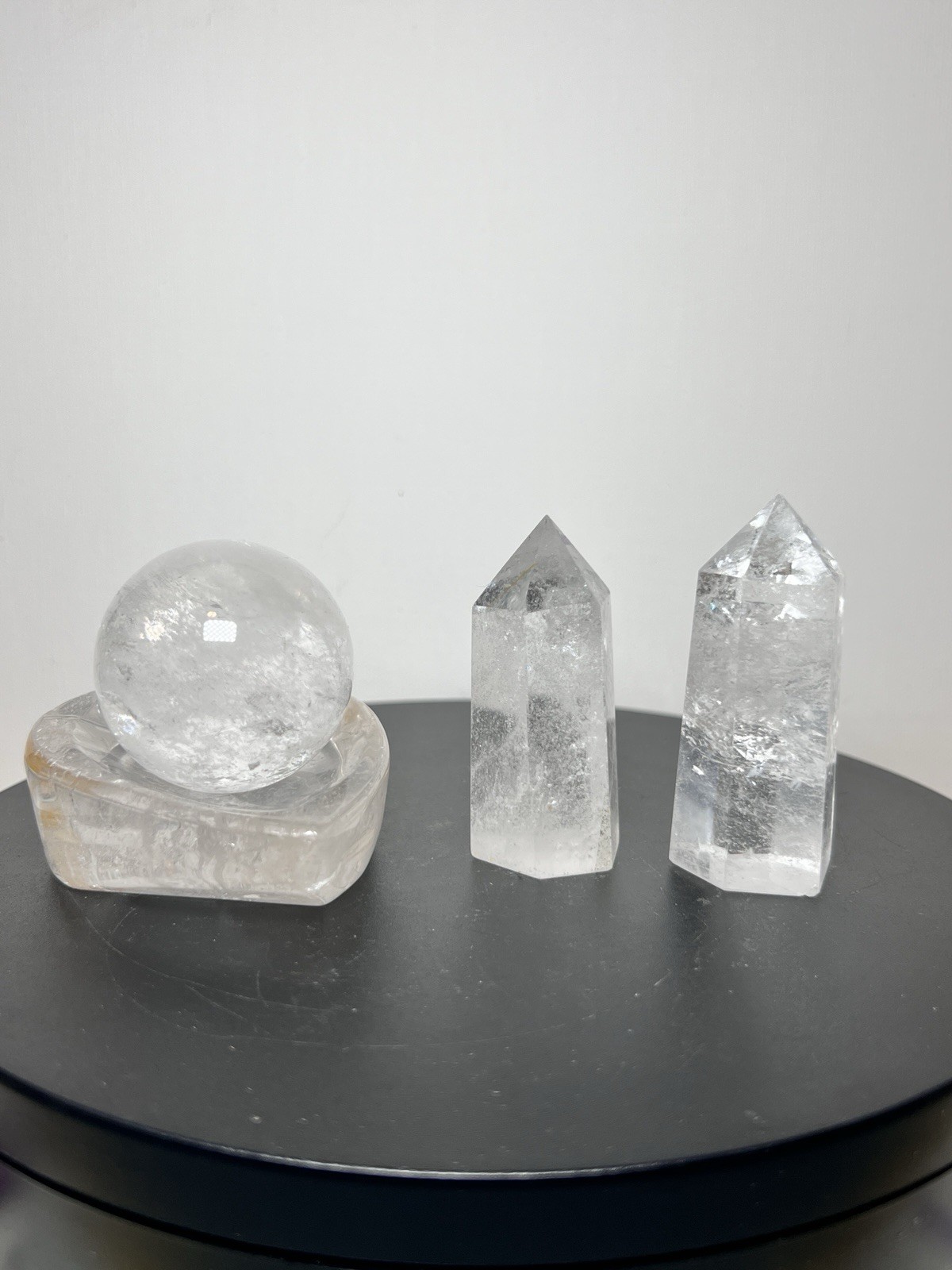 Clear Quartz 4 Piece Set – See description & pics for more details