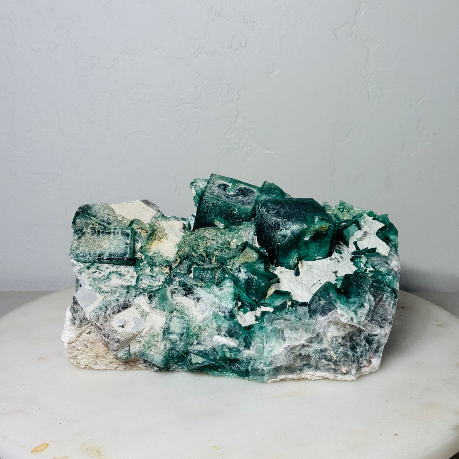 Raw Natural Large Fluorite Cluster – Green Crystal Specimen Decor | 9.8 lb