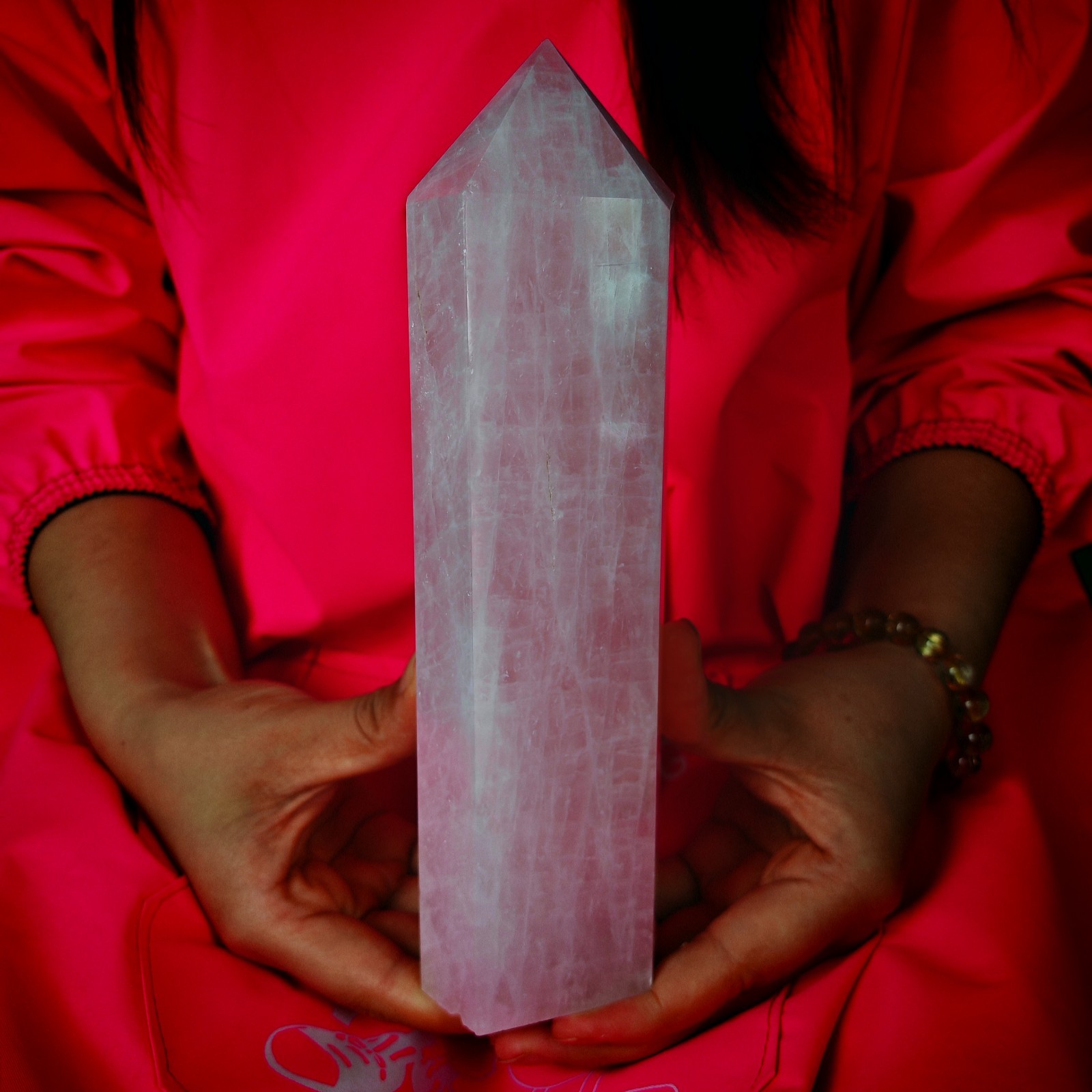 2.86LB Natural Powder Crystal Tower Column Wand Obelisk Mineral Healing 1.3kg