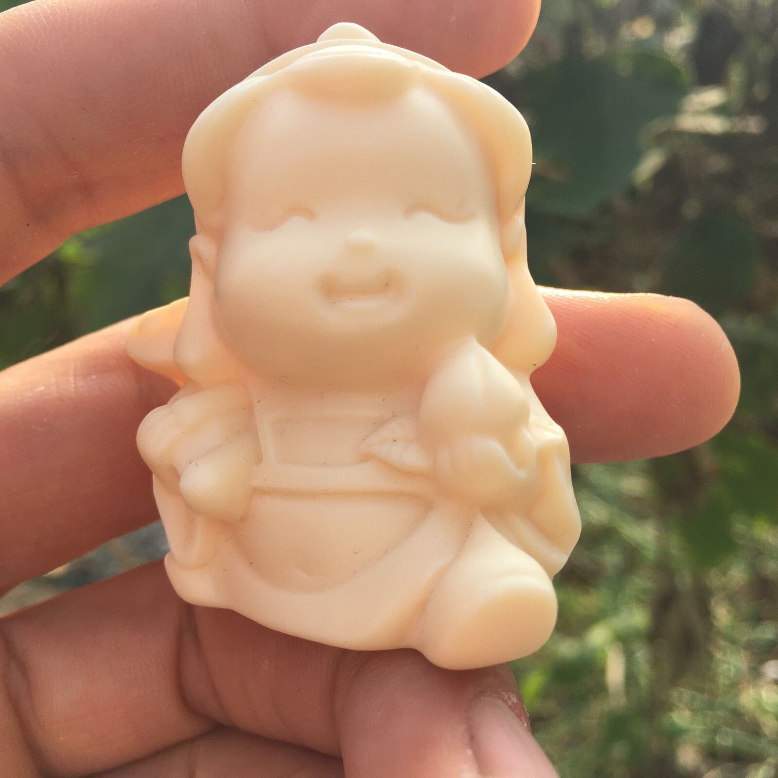 1pc Tagua Nut Head portrait angel decoration gift
