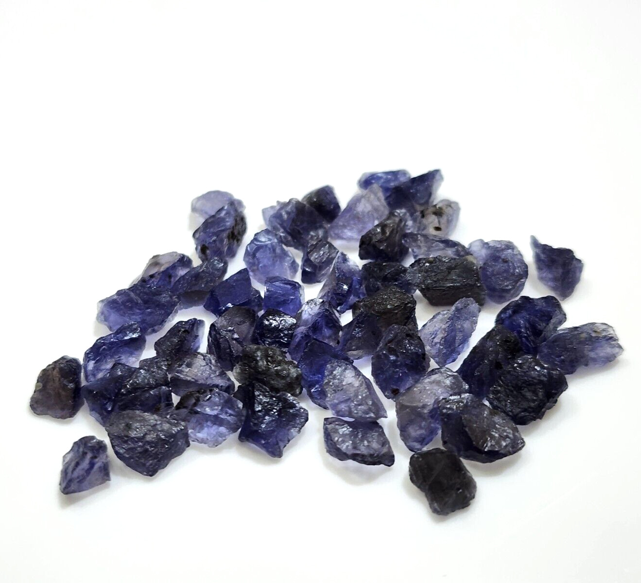 Amazing Iolite Raw 7-10 MM Size 50 Pcs Iolite Rough Loose Gemstone For Jewelry