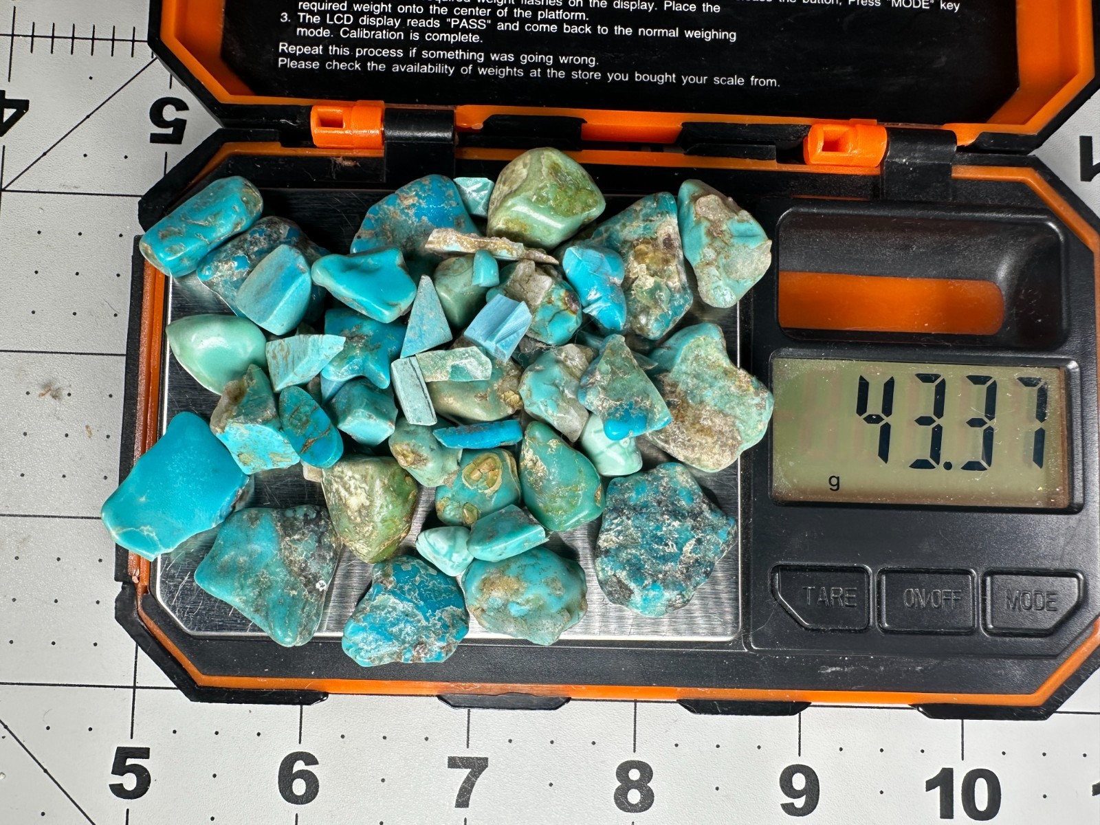 ➤ TURQUOISE ~4+ Ounce Lot Natural/Untreated & Treated Turquoise ➤1129