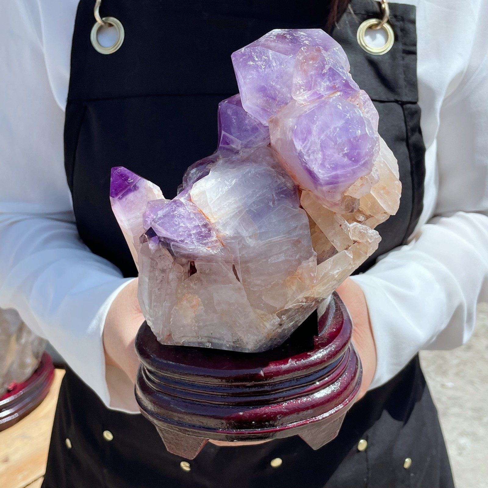All 4LB Natural Amethyst Quartz Cluster Crystal Skeleton Mineral Point C2809