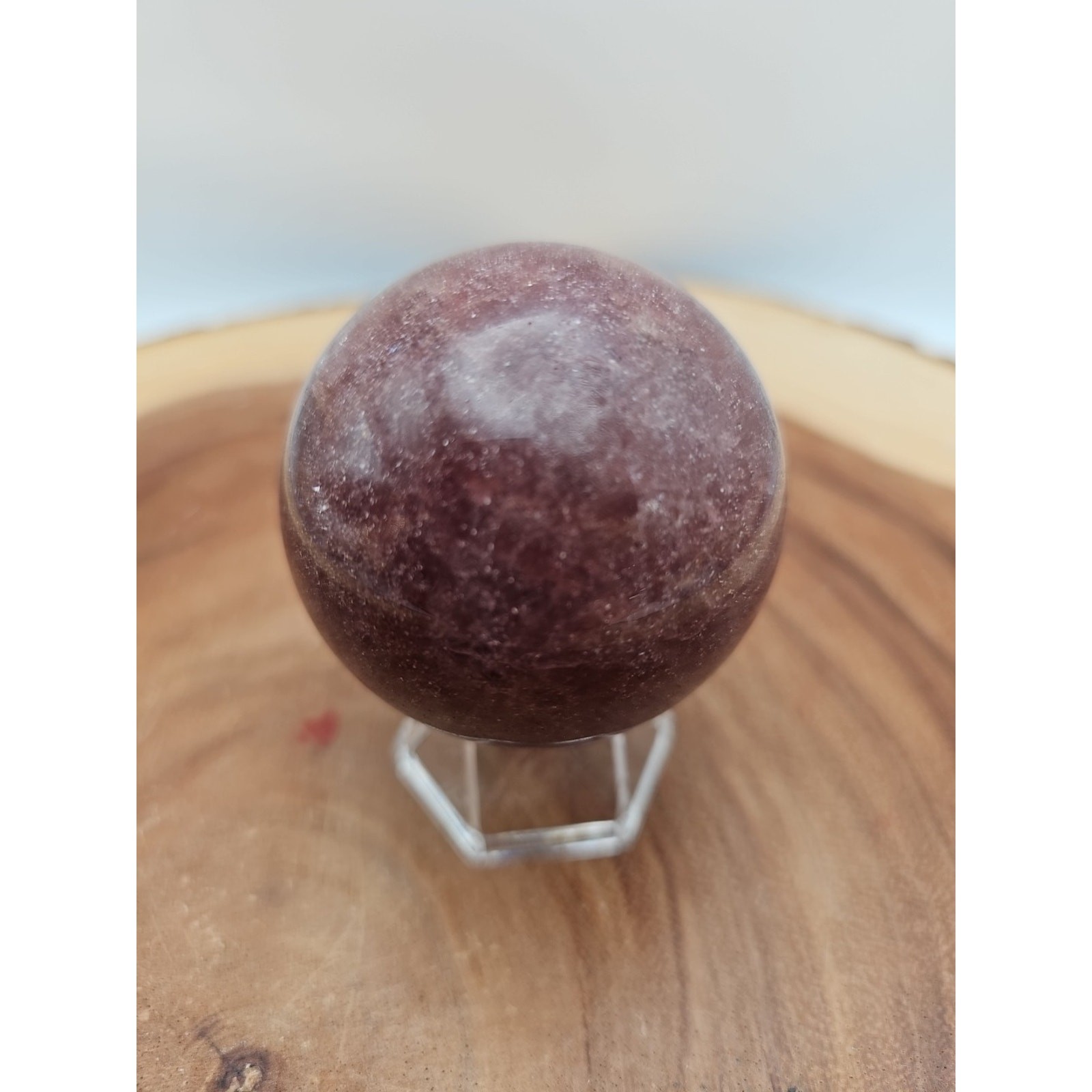 Strawberry Quartz Crystal Sphere – CrystalCloud Company