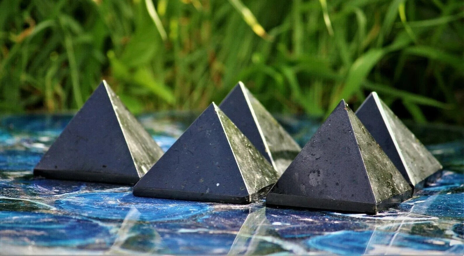 Black Tourmaline Crystal Pyramids – Healing Reiki Stones Natural Gemstone Lot