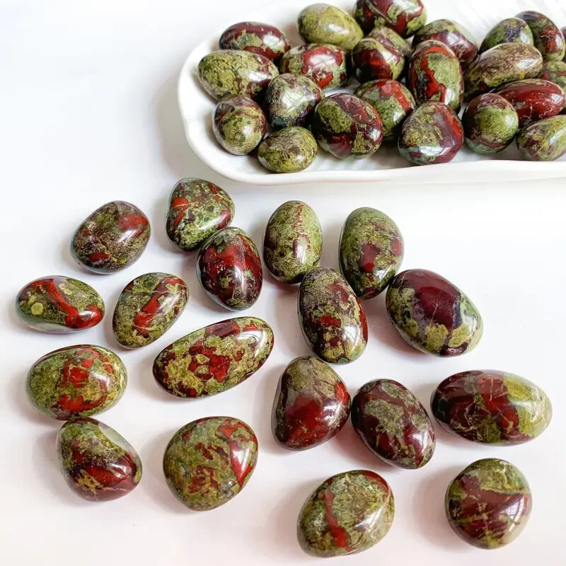 Dragon Bloodstone Crystal + Pouch & Infocard | Dragon’s Blood Jasper | Healing