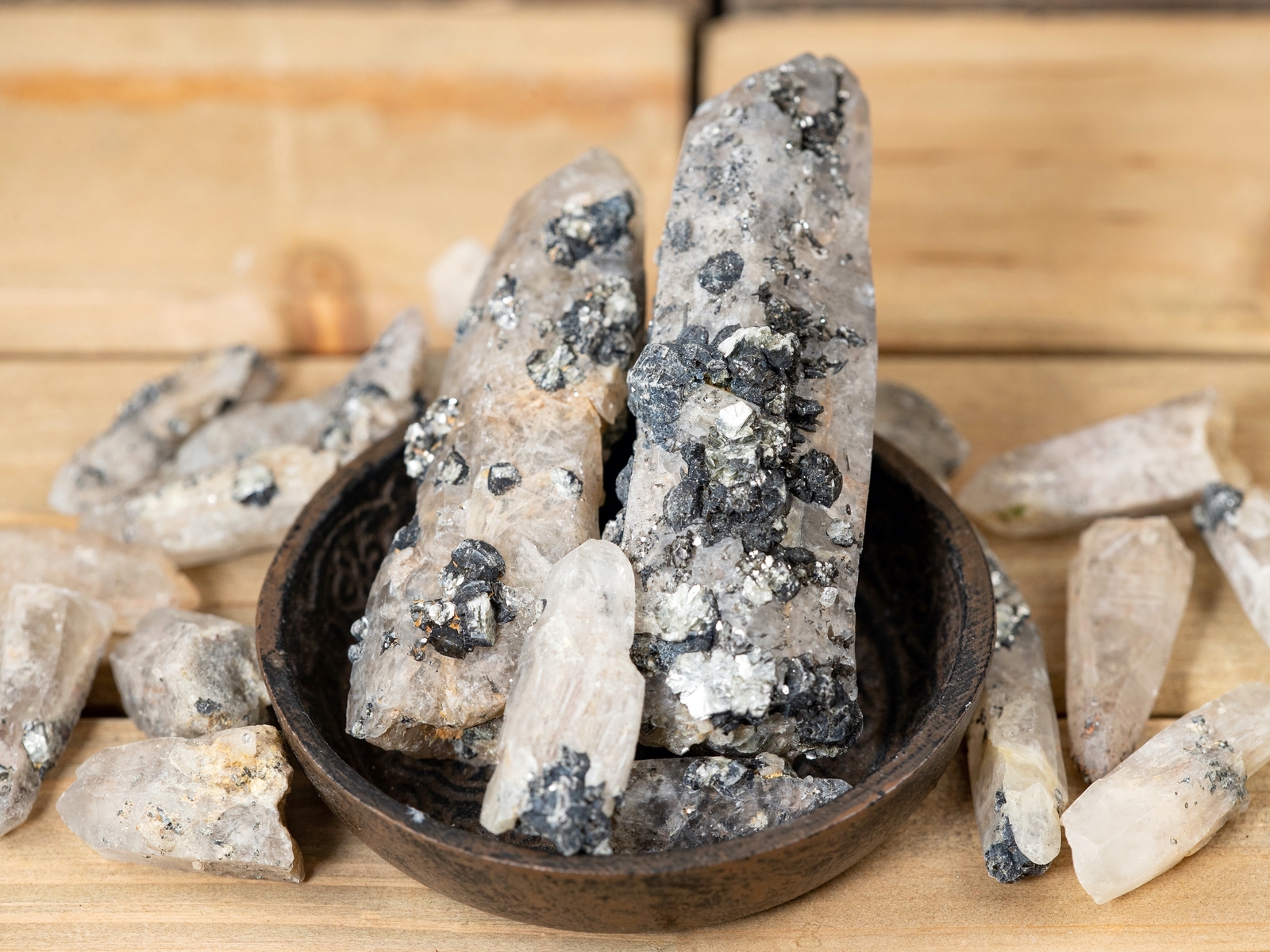 WITCHES FINGER, Clear QUARTZ, Raw Crystal Points, Thin, Gothic Home Decor, E0480
