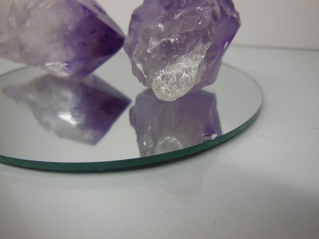 Large Amethyst Points / 2 inch / 4.4 ounces total / The two shown / Details