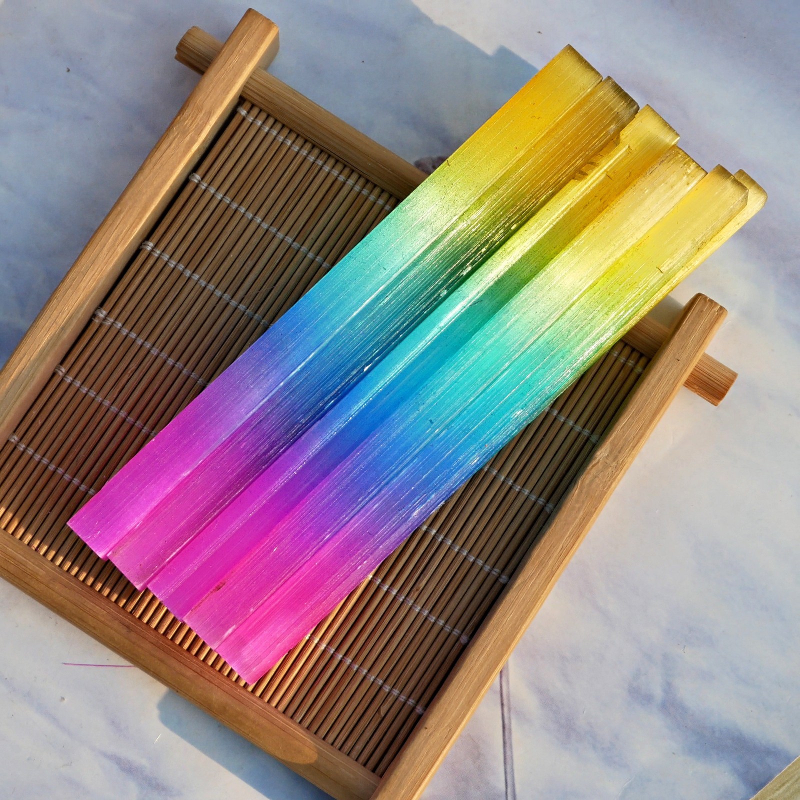 10PCS Aura Selenite Sticks Wand Bulk Raw Purifying Crystals Natural Stone Reiki