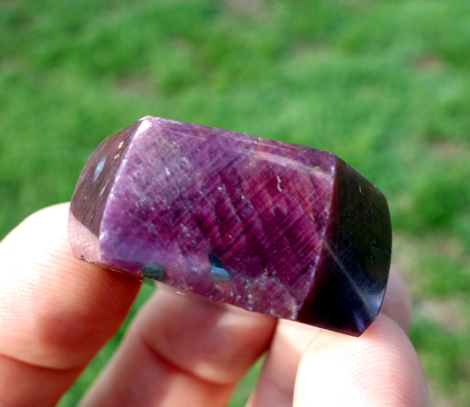 Red RUBY Corundum with HEMATITE Inclusions Gem Stone Crystal For Sale Polished