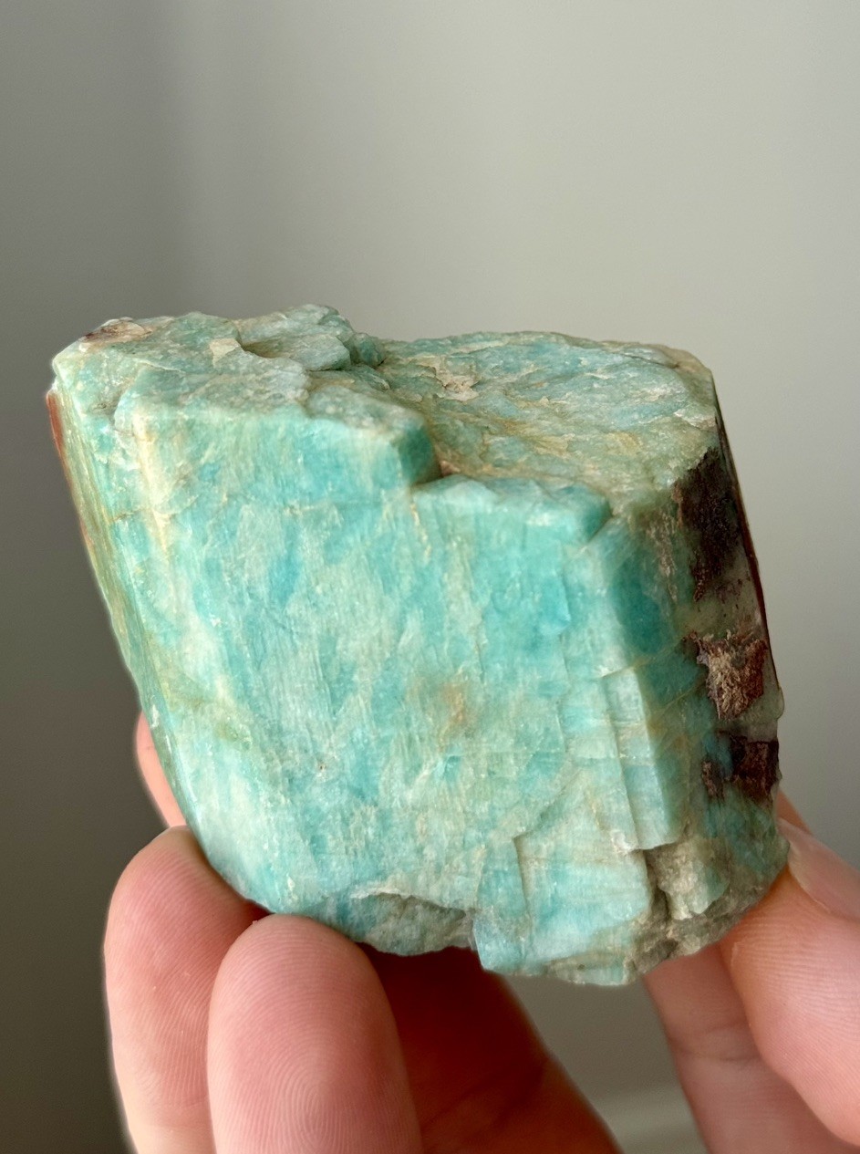 Amazonite Crystal Nice Saturation Lake George, CO Full Crystallized 5.6cm,118.8g