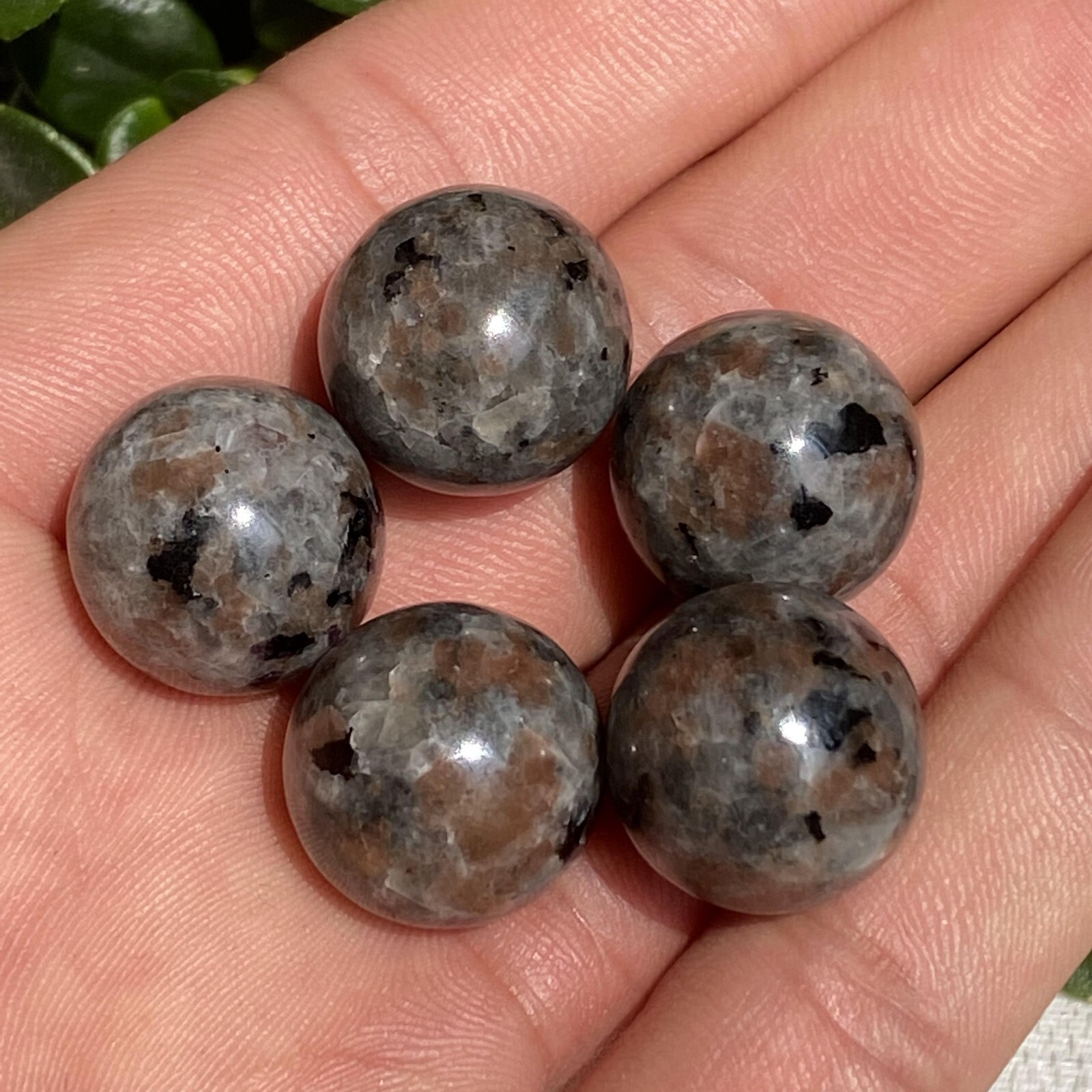 10pcs Natural Yooperite Ball Quartz Crystal Sphere 15mm+ Polishing Healing