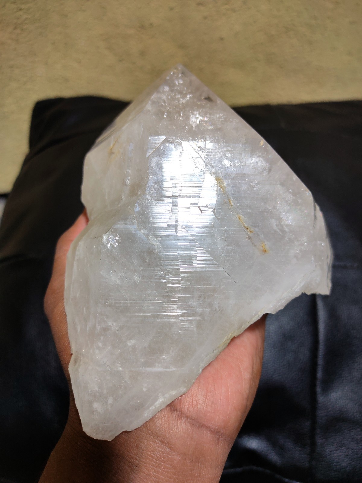 Lemurian Himalayan Crystal Natural Mineral specimen.